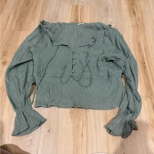 Elegant Green Women's Top